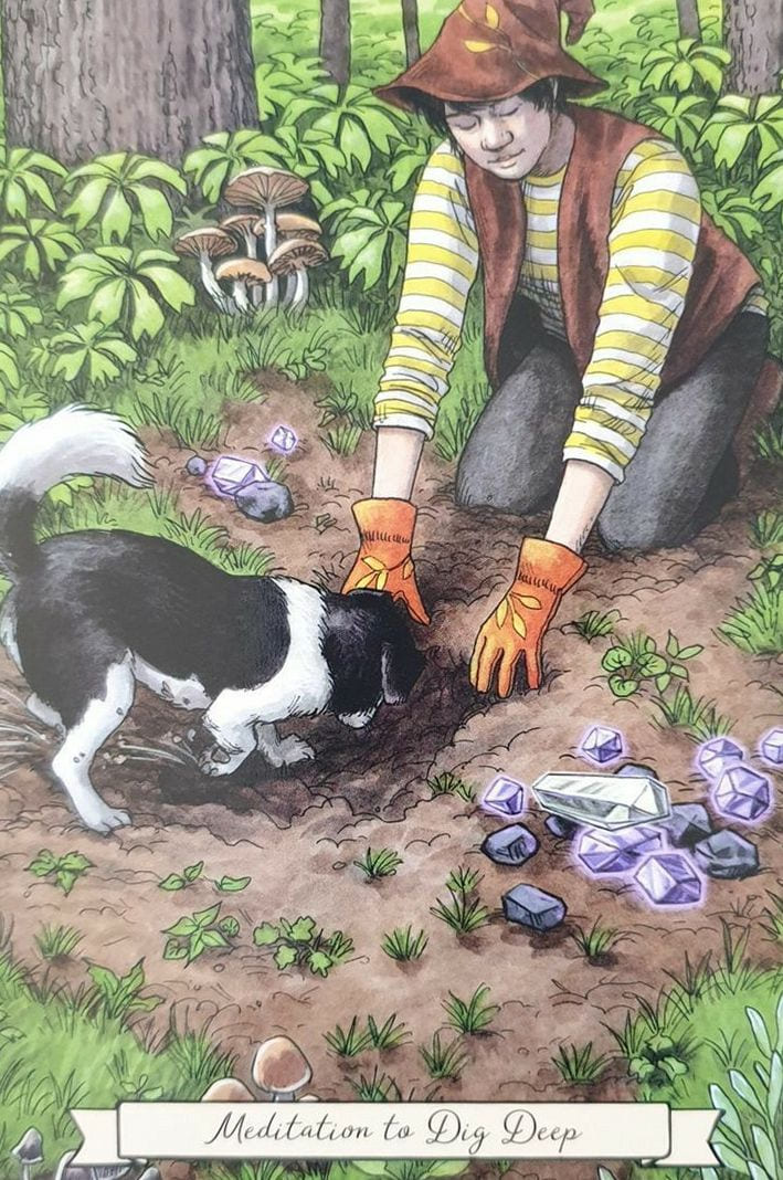 Meditación para Excavar Profundamente — Everyday Witch Oracle