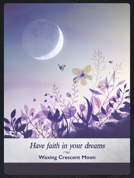 2. Waxing Crescent Moon — Moonology Oracle Card Meanings