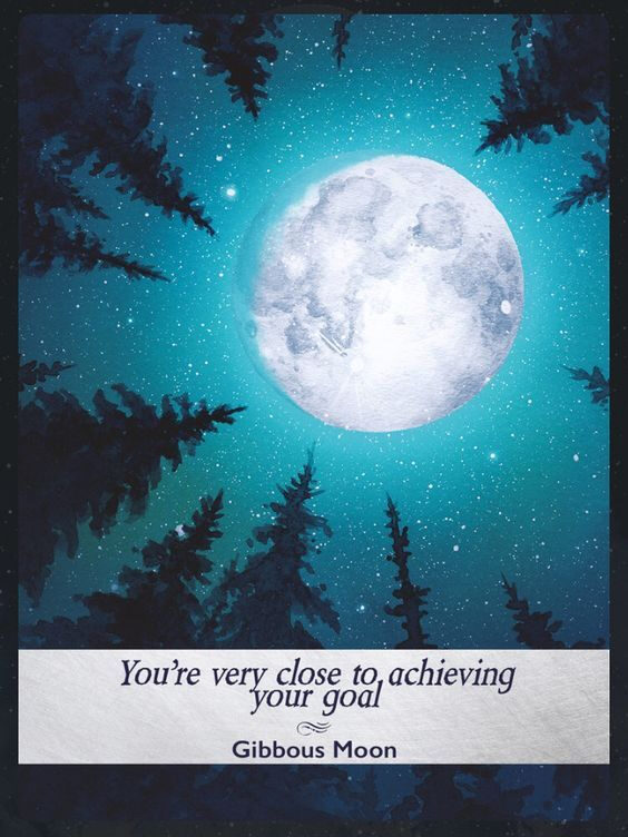 4. Gibbous Moon — Moonology Oracle Card Meanings