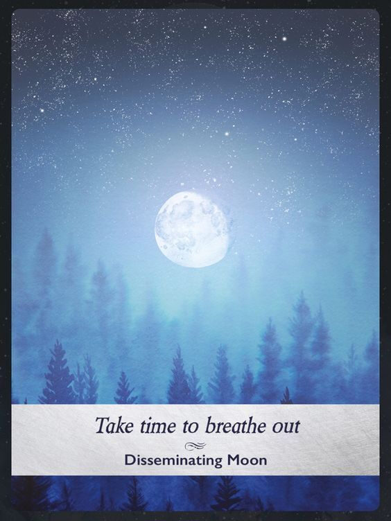 6. Disseminating Moon — Moonology Oracle Card Meanings