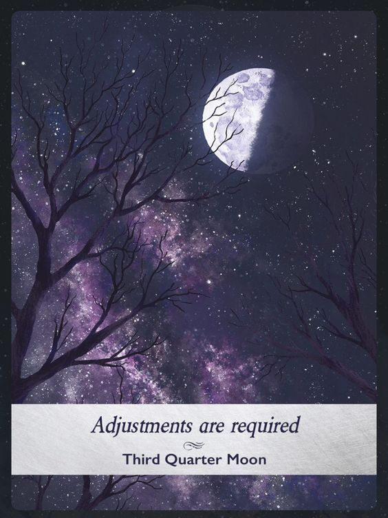 7. Third Quarter Moon — Moonology Oracle Card Meanings