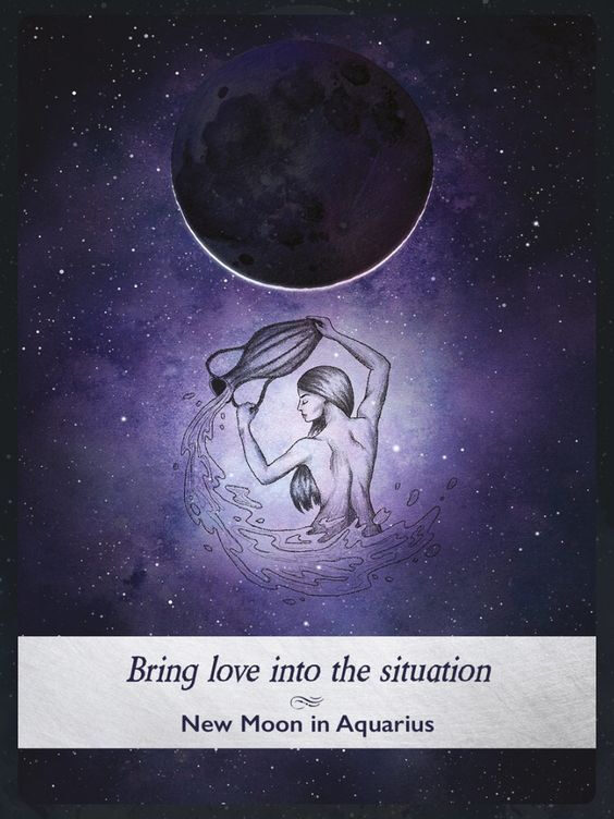 19. New Moon in Aquarius — Moonology Oracle Card Meanings