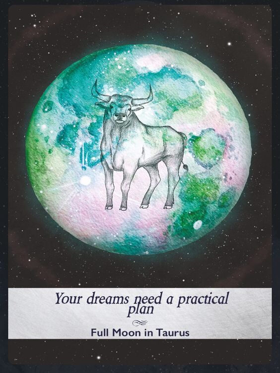 22. Full Moon in Taurus — Moonology Oracle Card Meanings