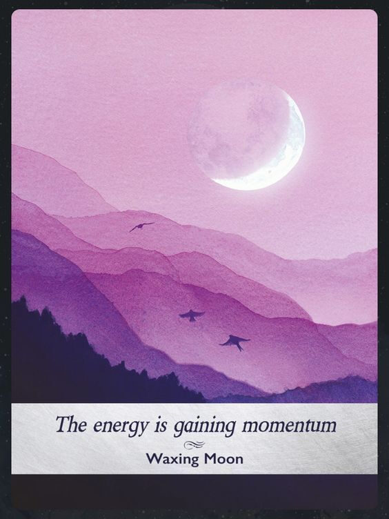 35. Waxing Moon — Moonology Oracle Card Meanings
