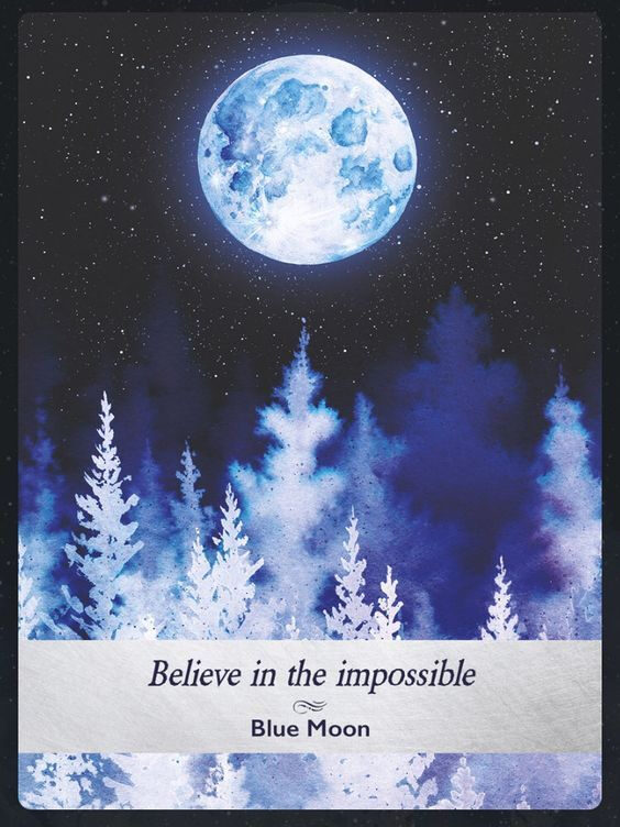 42. Blue Moon — Moonology Oracle Card Meanings
