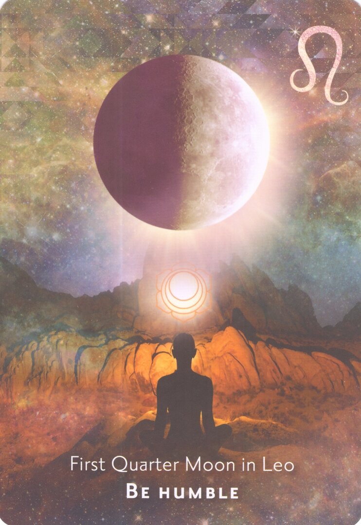 First Quarter Moon in Leo — Moonology Manifestation Oracle