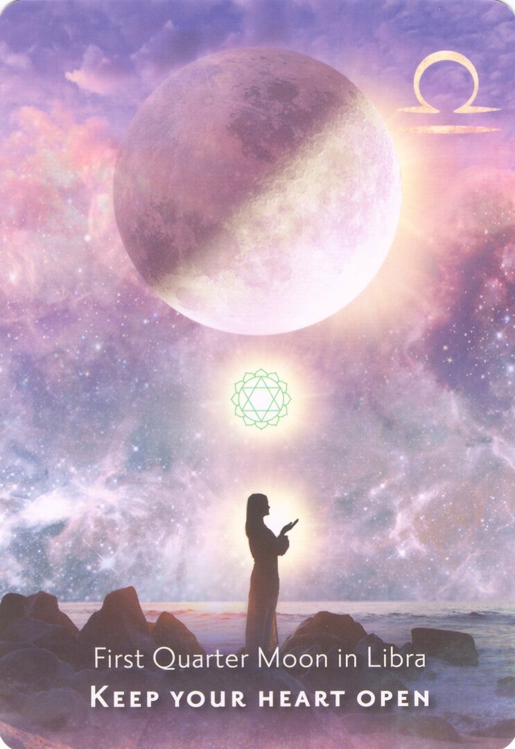 First Quarter Moon in Libra — Moonology Manifestation Oracle