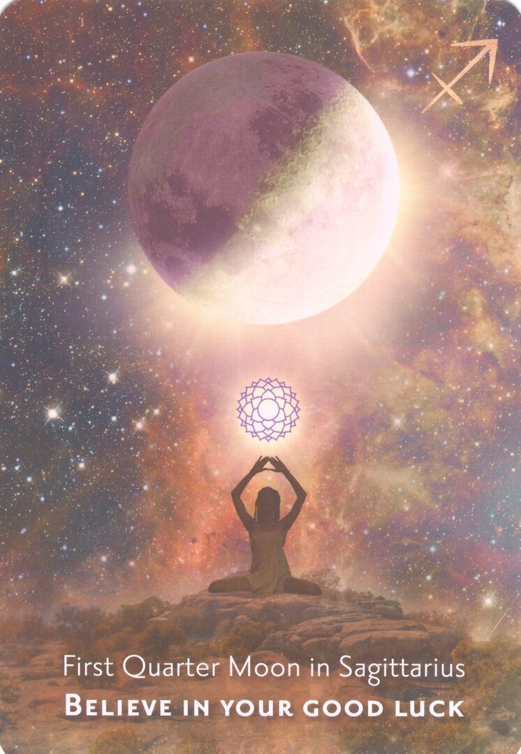 First Quarter Moon in Sagittarius — Moonology Manifestation Oracle