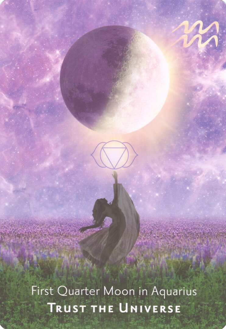 First Quarter Moon in Aquarius — Moonology Manifestation Oracle