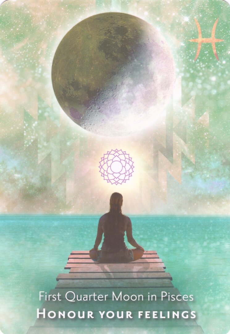 First Quarter Moon in Pisces — Moonology Manifestation Oracle