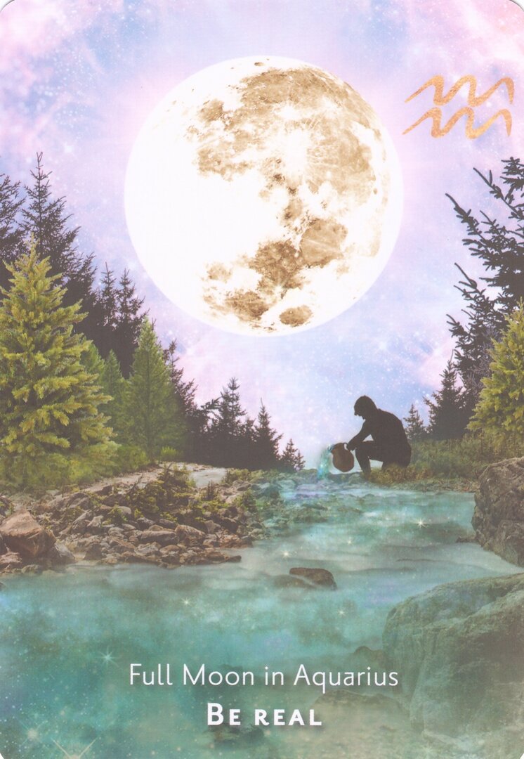 Full Moon in Aquarius — Moonology Manifestation Oracle