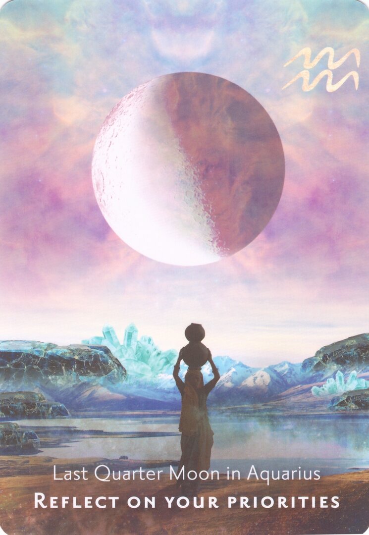 Last Quarter Moon in Aquarius — Moonology Manifestation Oracle
