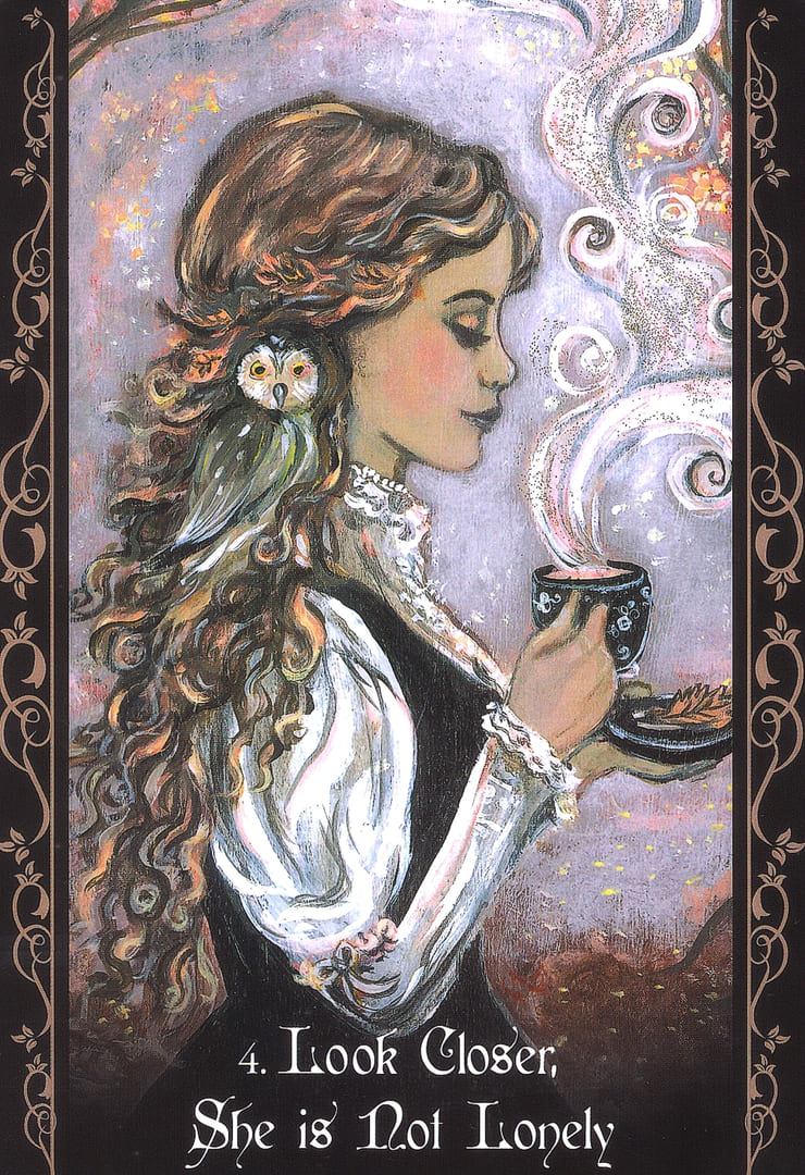 Look Closer, She is Not Lonely — Solitary Witch Oracle