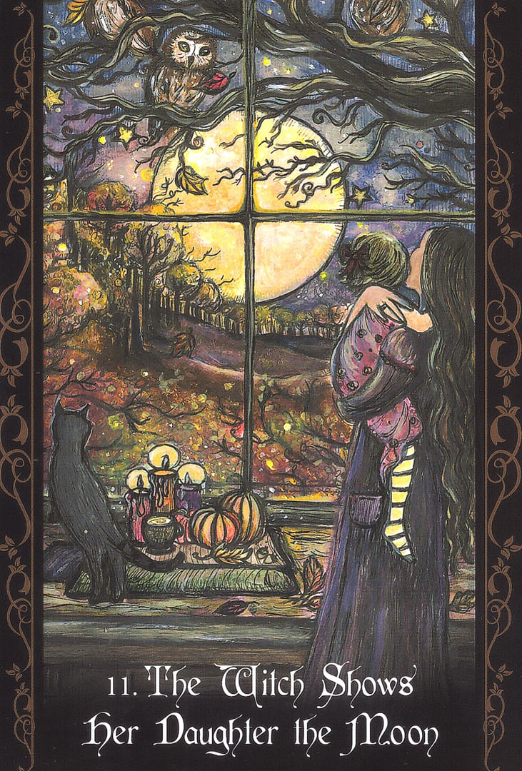 The Witch Shows Her Daughter the Moon — Solitary Witch Oracle