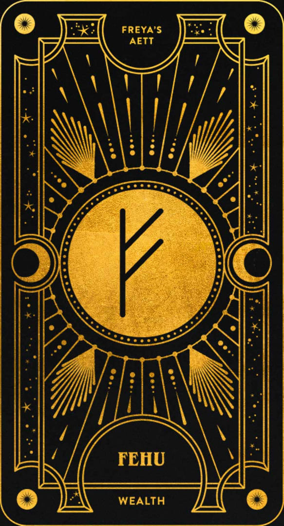 Fehu — Cosmic Whisper Rune Deck
