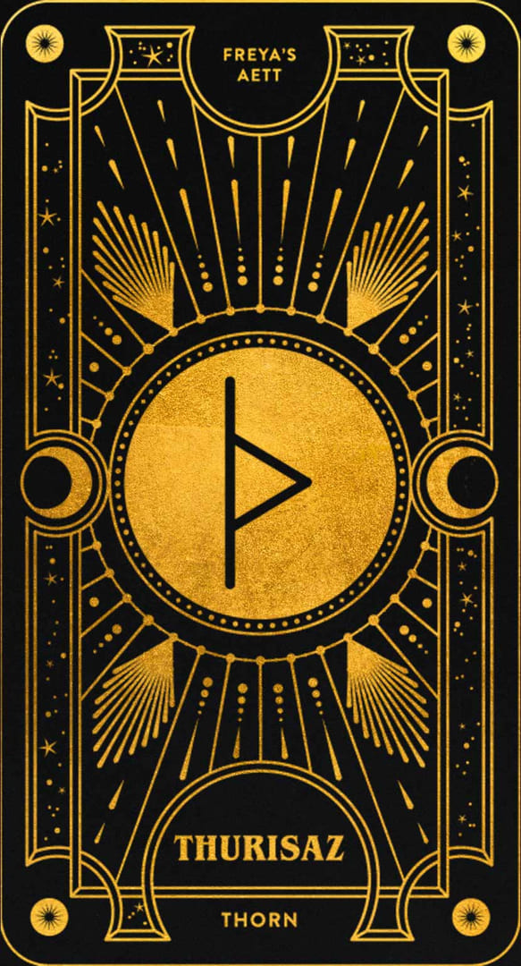 Thurisaz — Cosmic Whisper Rune Deck