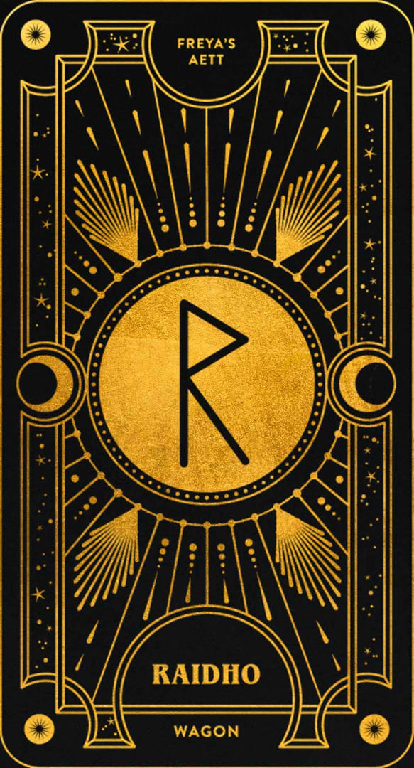 Raidho — Cosmic Whisper Rune Deck