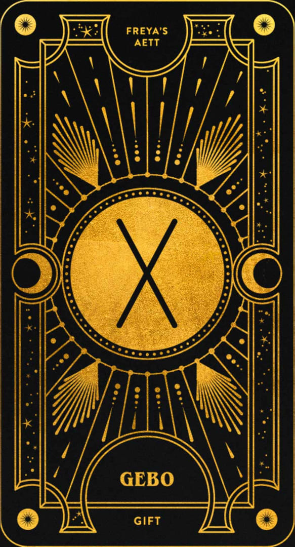 Gebo — Cosmic Whisper Rune Deck