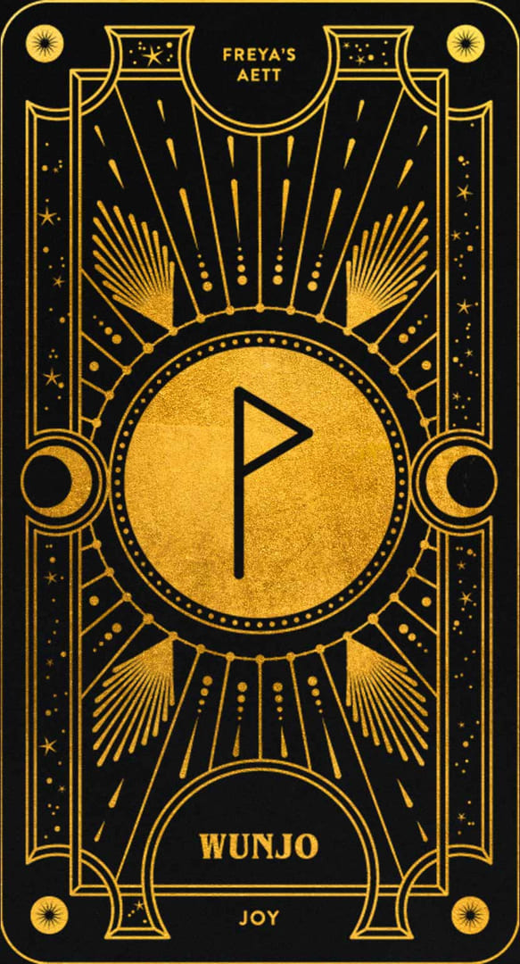 WUNJO — Cosmic Whisper Rune Deck