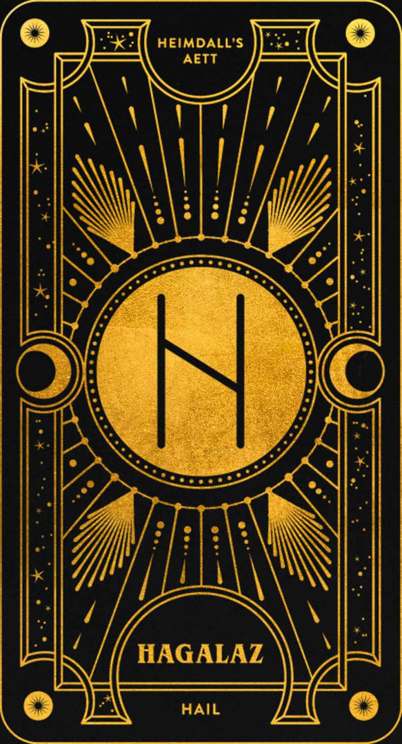 Hagalaz — Cosmic Whisper Rune Deck