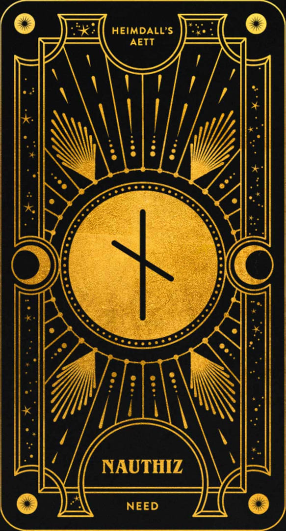 Nauthiz — Cosmic Whisper Rune Deck