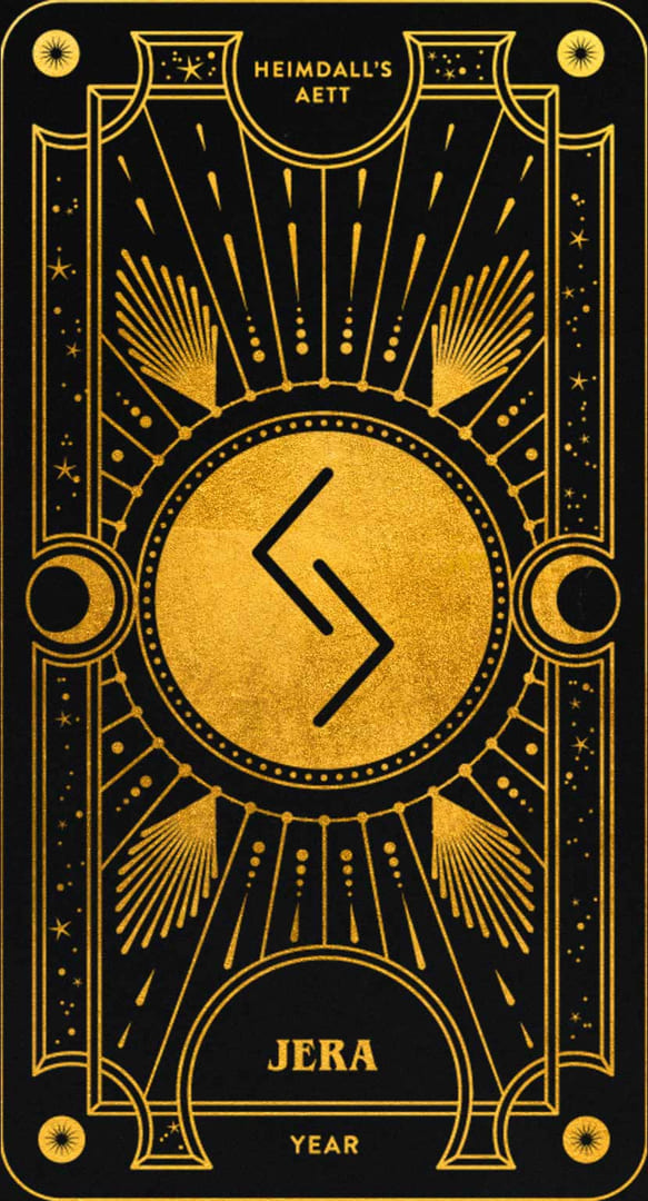 Jera — Cosmic Whisper Rune Deck