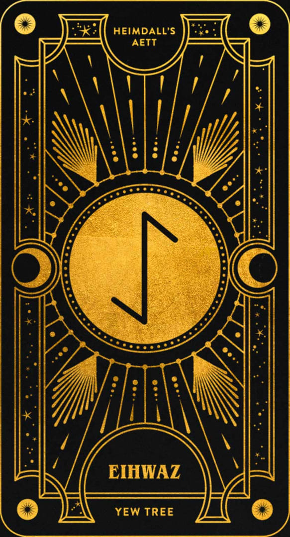 Eihwaz — Cosmic Whisper Rune Deck
