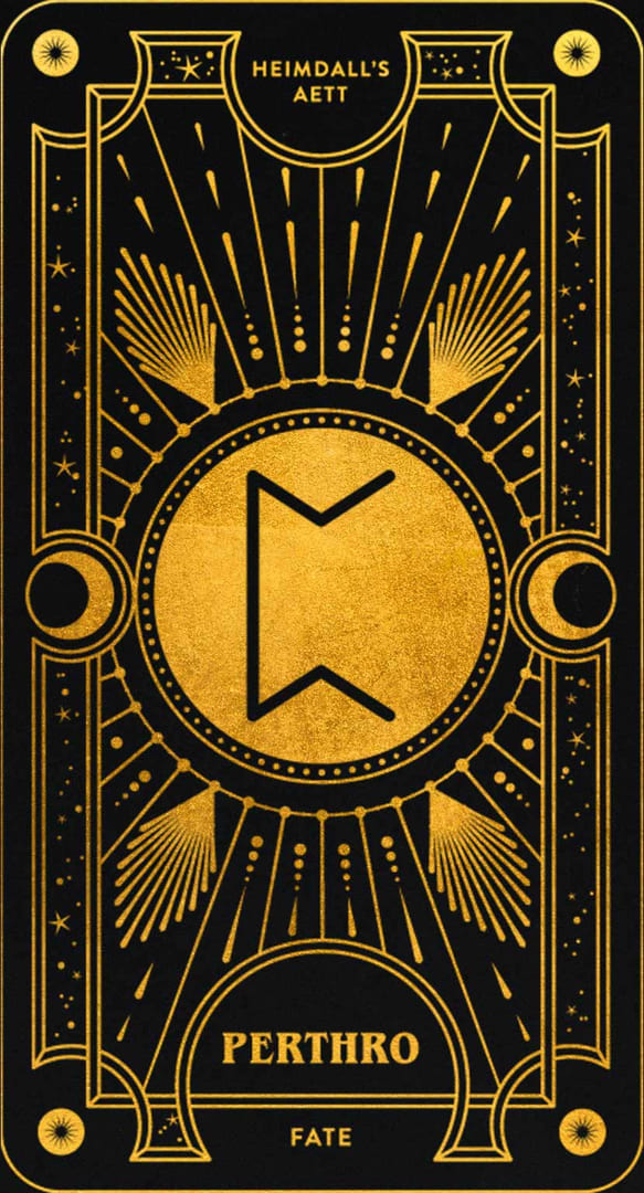 Perthro — Cosmic Whisper Rune Deck