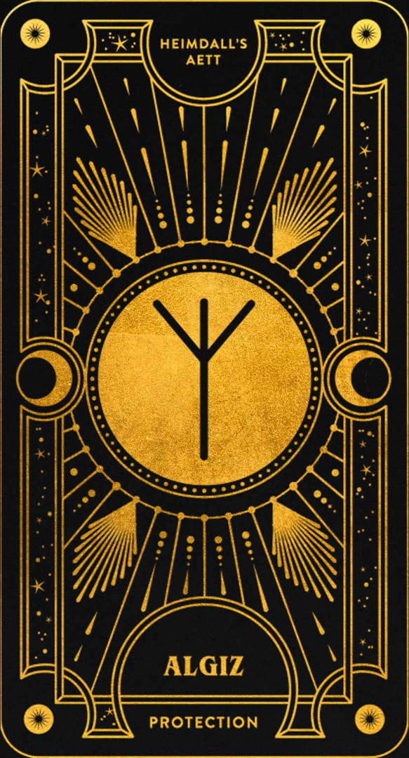 Algiz — Cosmic Whisper Rune Deck