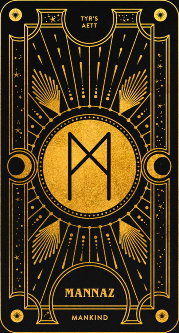 Mannaz — Cosmic Whisper Rune Deck