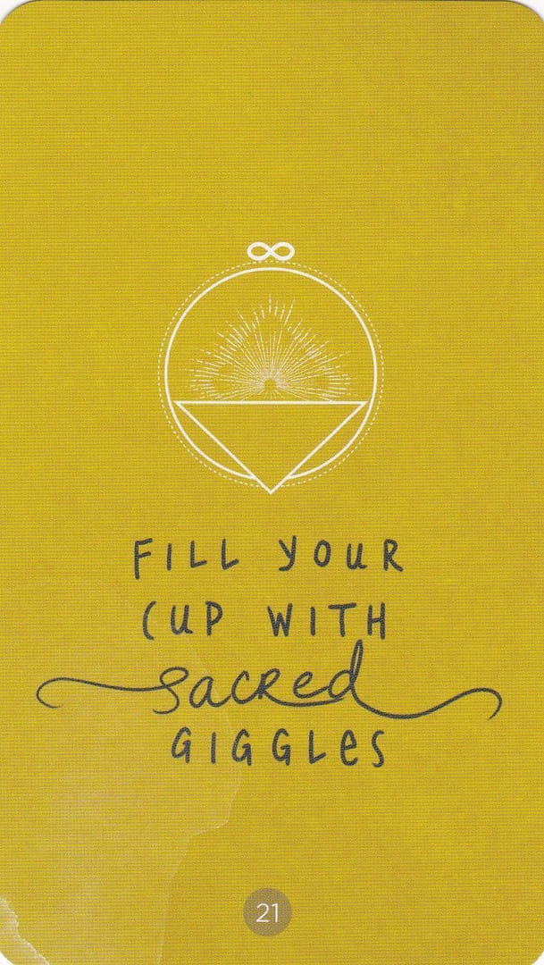 Llena tu Copa con Risas Sagradas — Sacred Creators Oracle