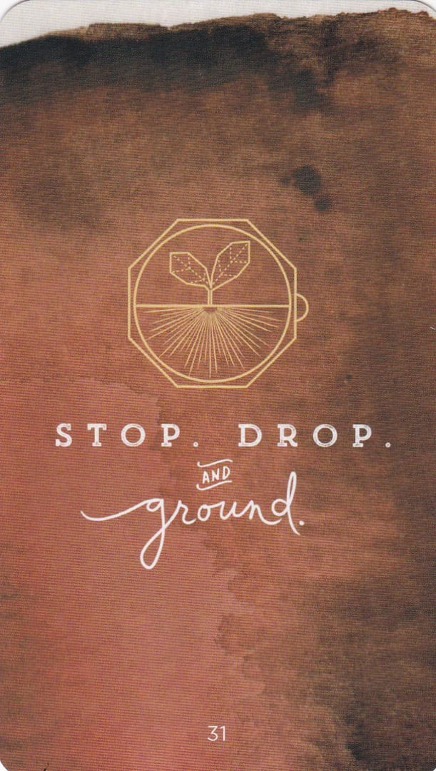 Stop. Drop. And Ground. — Sacred Creators Oracle
