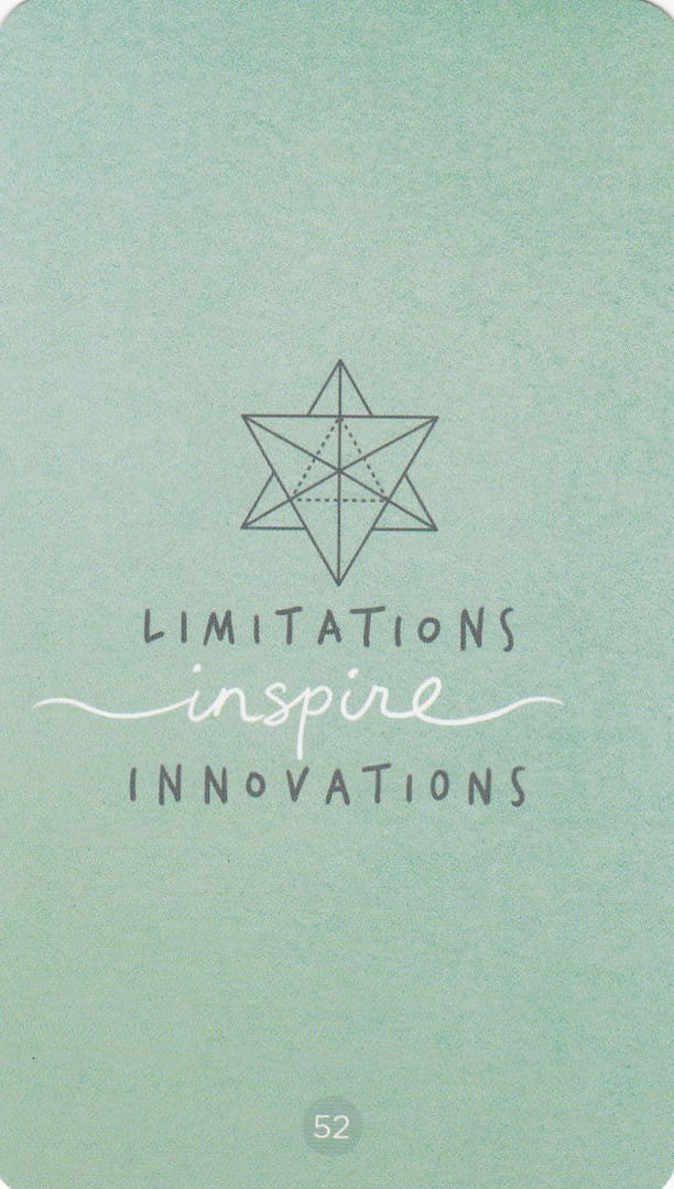 Limitations Inspire Innovations — Sacred Creators Oracle