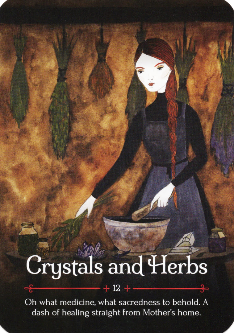 Cristales y Hierbas — Oráculo de Samhain