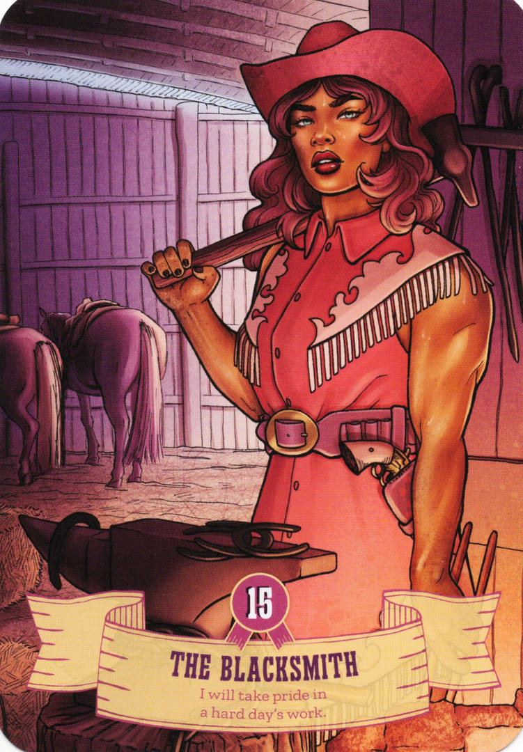 15 The Blacksmith — Cowgirls and Aliens Oracle