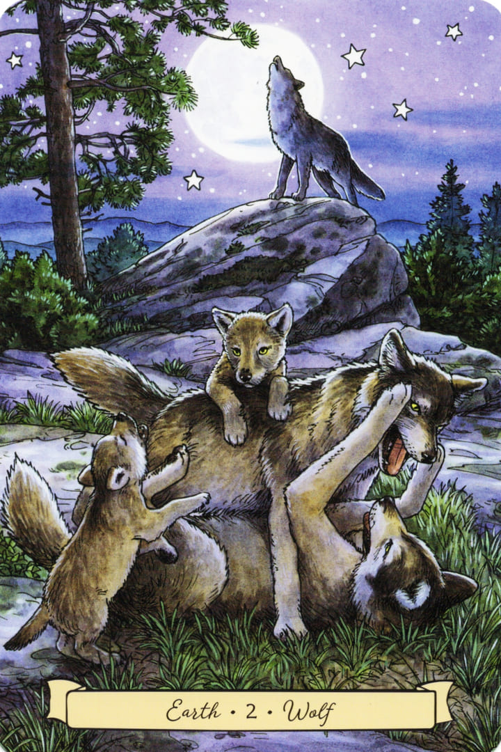 2 Wolf (Earth) — Everyday Witch's Familiars Oracle