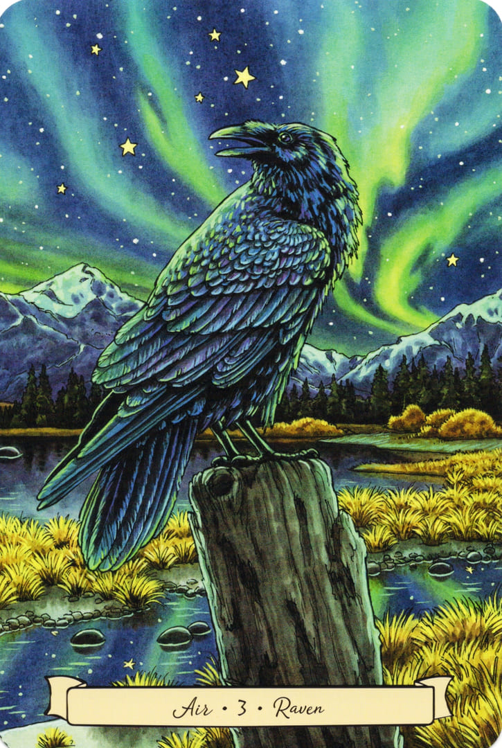 3 Raven (Air) — Everyday Witch's Familiars Oracle