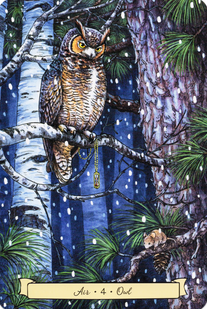 4 Owl (Air) — Everyday Witch's Familiars Oracle