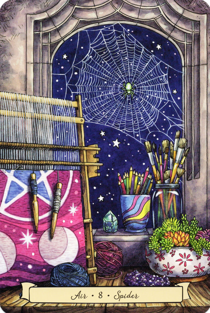 8 Spider (Air) — Everyday Witch's Familiars Oracle