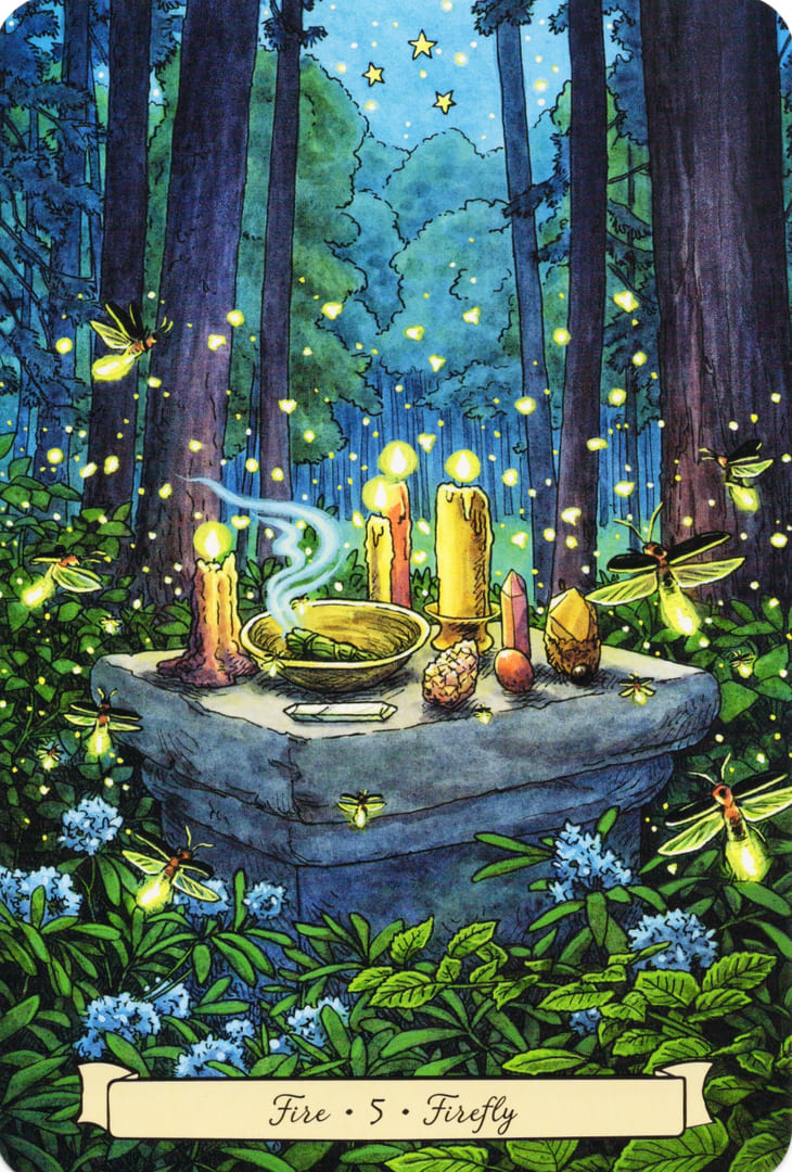 5 Firefly (Fire) — Everyday Witch's Familiars Oracle
