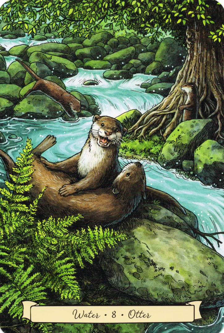 8 Otter (Water) — Everyday Witch's Familiars Oracle