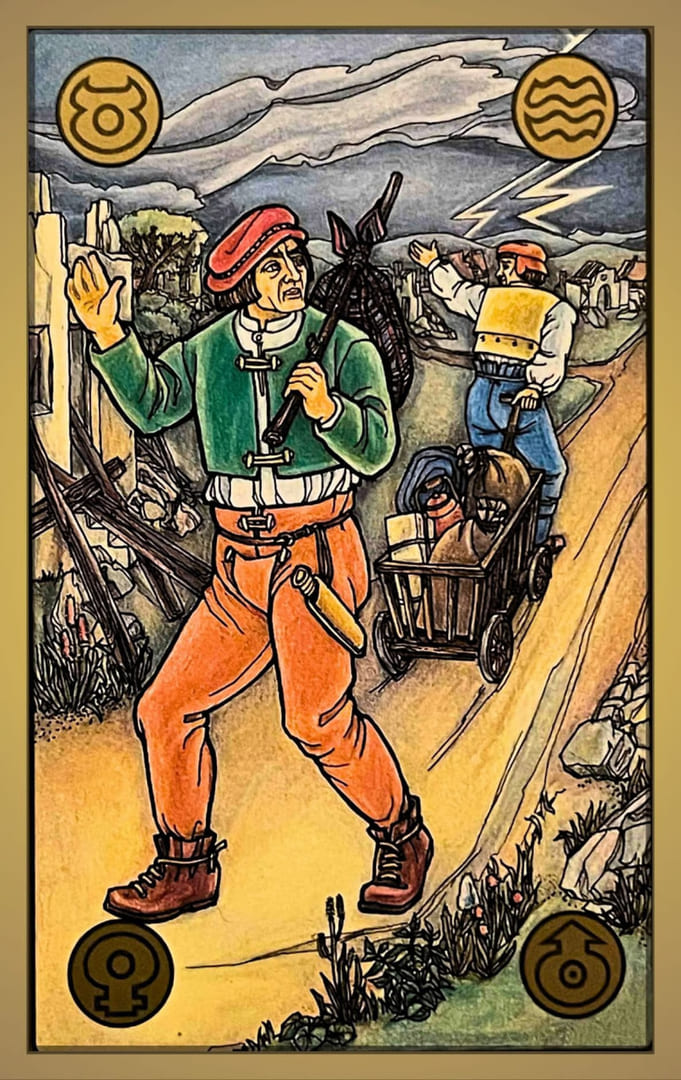 32 DIVISION OF PROPERTY/FAREWELL — Symbolon Card Meanings