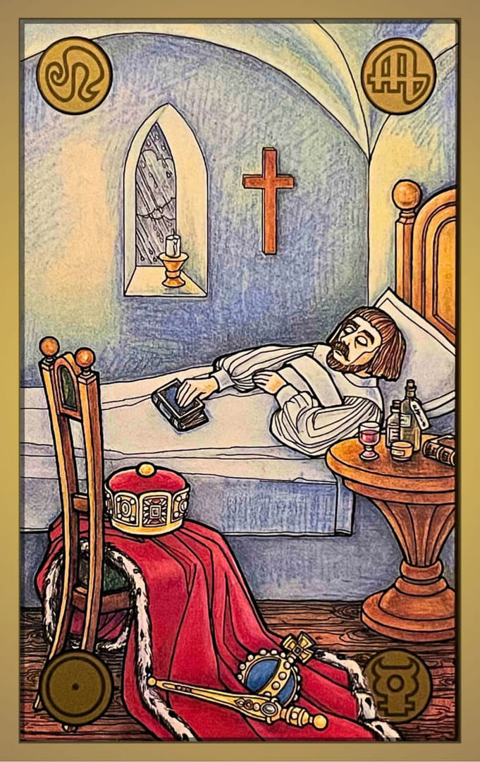 51 The Sick King — Symbolon Card Meanings