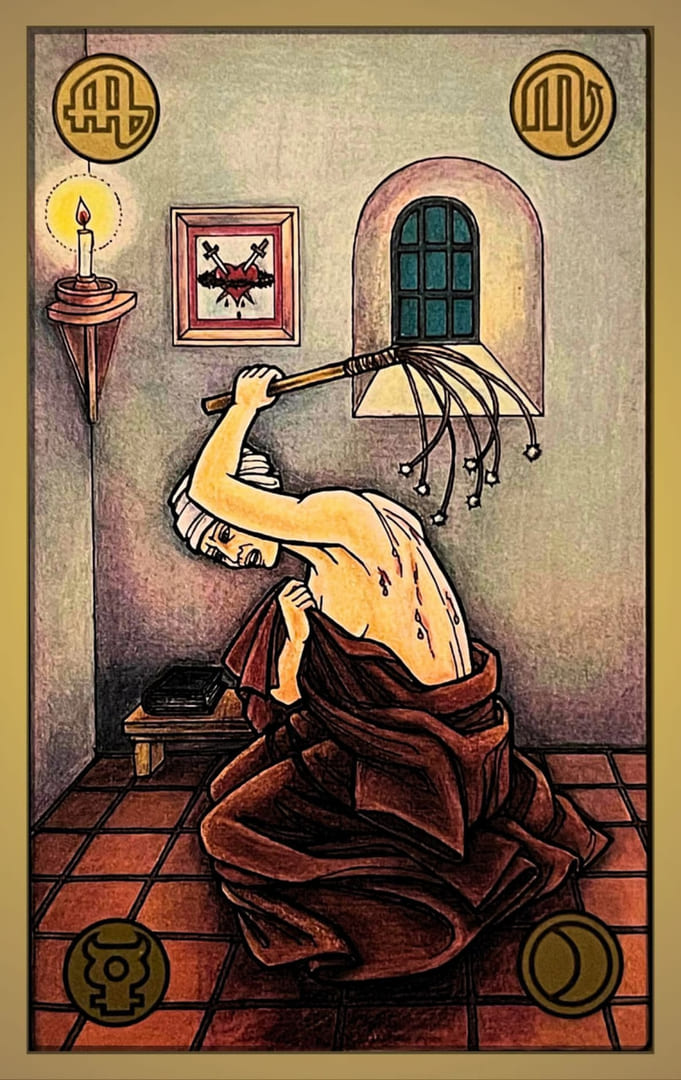 59 SELF-FLAGELLATION — Symbolon Card Meanings