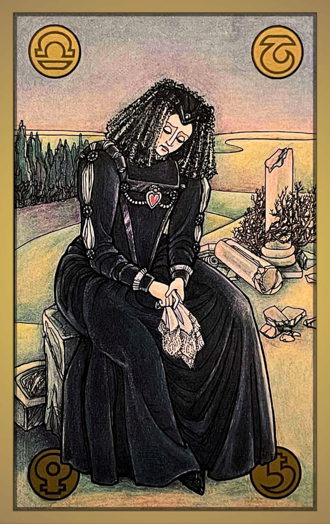 66 THE WIDOW — Symbolon Card Meanings