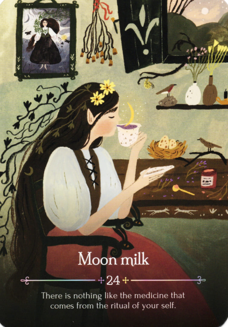 24. Moon milk — Seasons of the Witch – Ostara Oracle