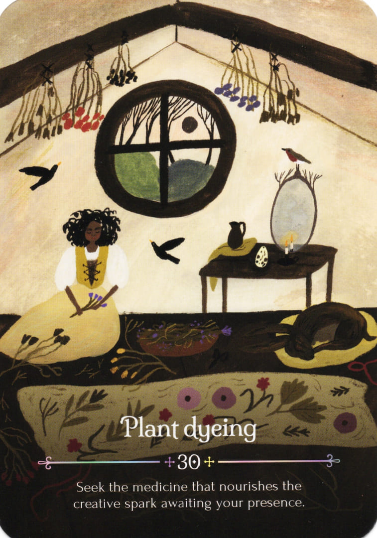 30. Plant dyeing — Seasons of the Witch – Ostara Oracle