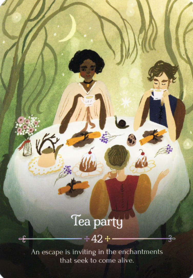 42. Tea party — Seasons of the Witch – Ostara Oracle