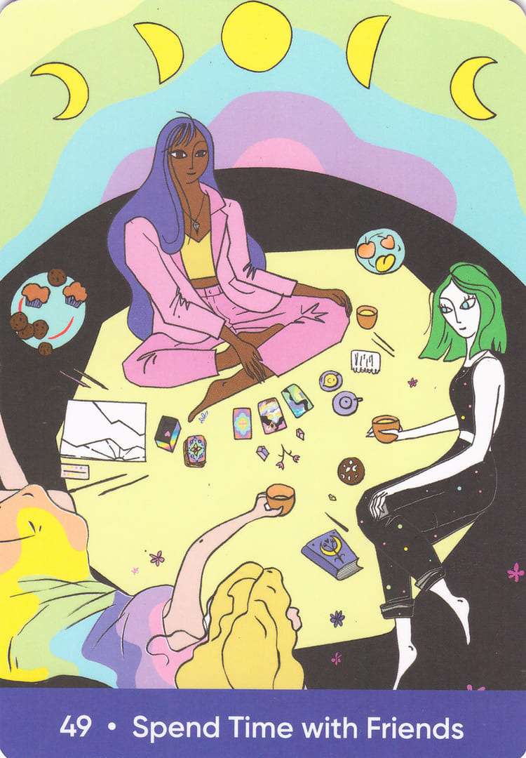 Spend Time with Friends — The Sacred Self-Care Oracle