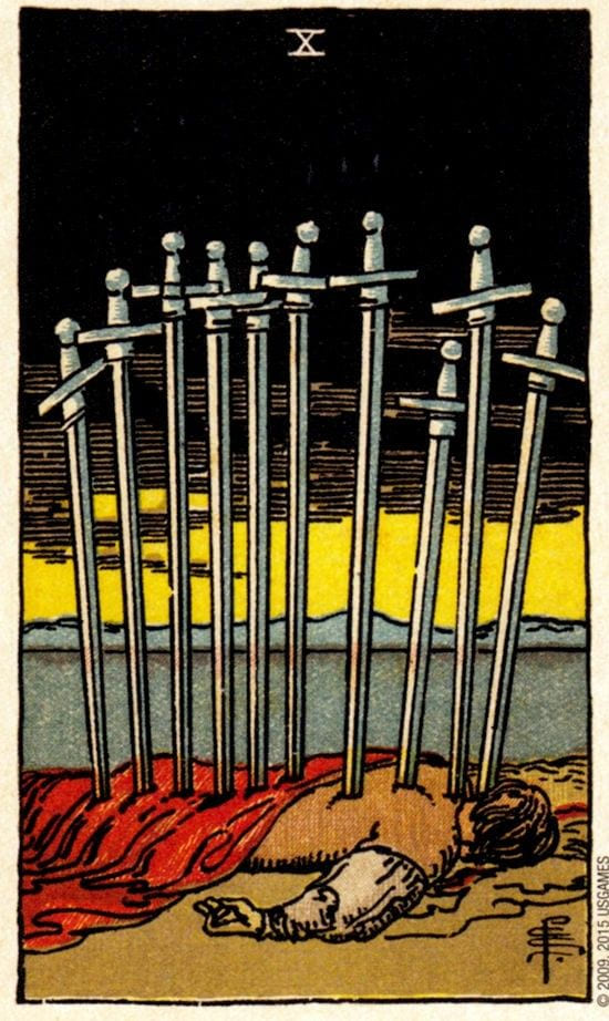 Diez de Espadas: Tocar Fondo y la Promesa de un Nuevo Amanecer